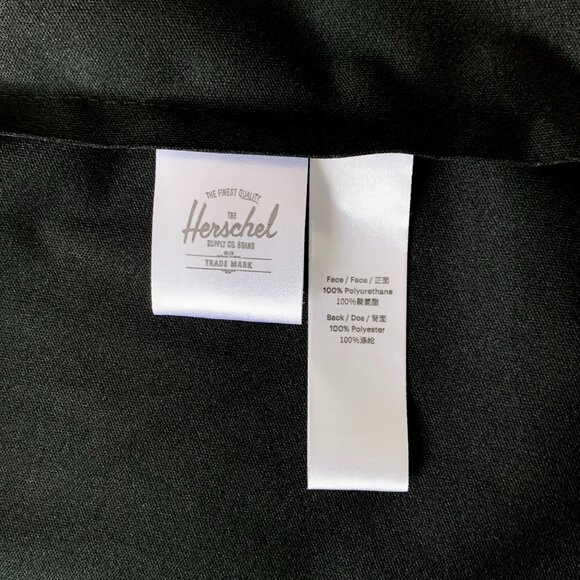 Herschel Supply Co Rain Jacket Coat Black Waterproof Fisherman Hood Snap - Picture 9 of 10